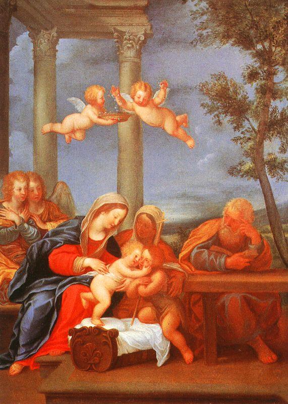 Albani, Francesco The Holy Family (Sacra Famiglia) Germany oil painting art